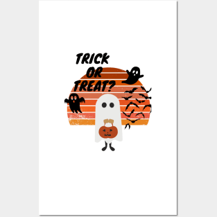 Trick or treat halloween scary evil pumpkin funny pumpkin head Posters and Art